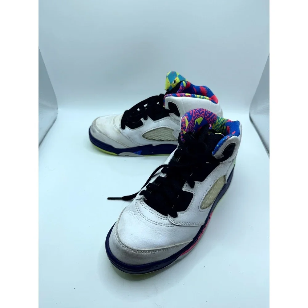 Air‎ Jordan 5 Retro PS Alternate Bel-Air DB3026-100 Kids 2 Sneaker White Leather